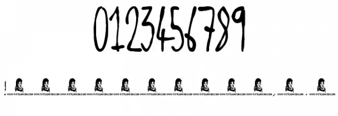 Shiny Pimple Font OTHER CHARS