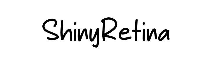 Shiny Retina  font caratteri gratis