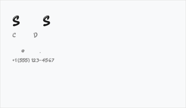 Shiny Signature Business Card