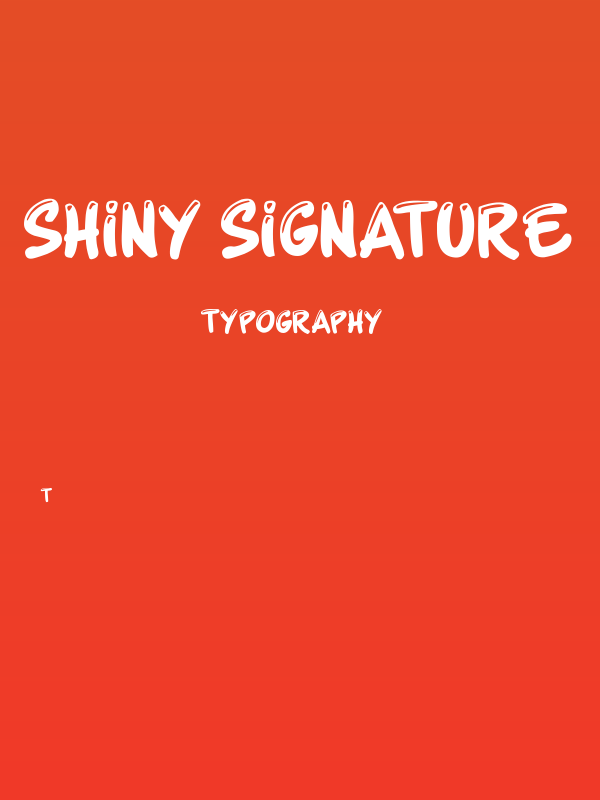 Shiny Signature Poster