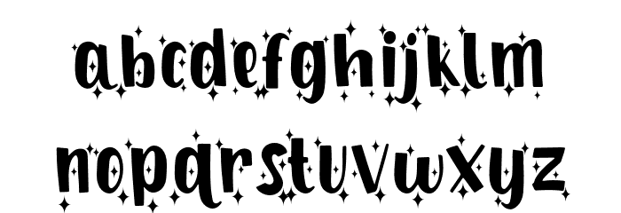 Shiny Unicorn Display - Personal Use Font LOWERCASE
