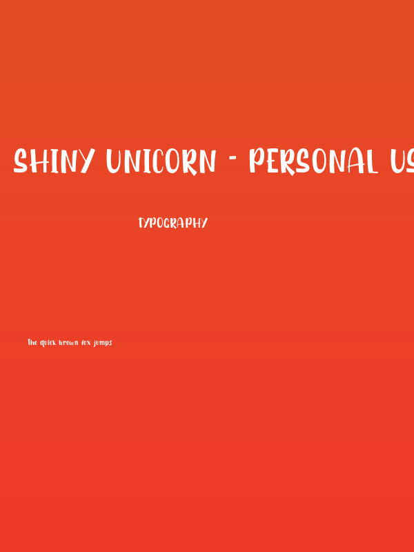 Shiny Unicorn - Personal Use Poster