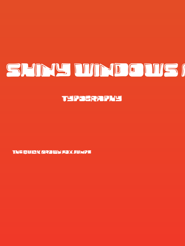 Shiny Windows Regular Poster