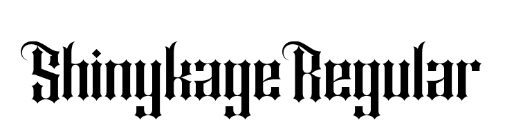 Shiny kage Regular  les polices de caractères gratuit tlcharger