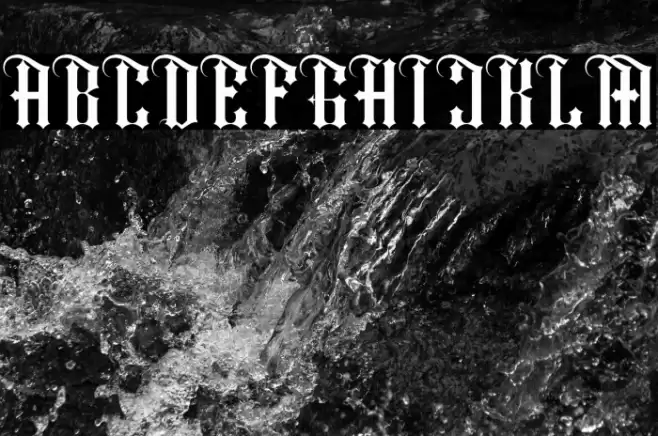 Shiny kage Regular Font examples