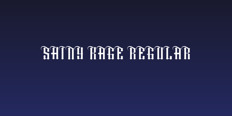 Shiny kage Regular Social Header