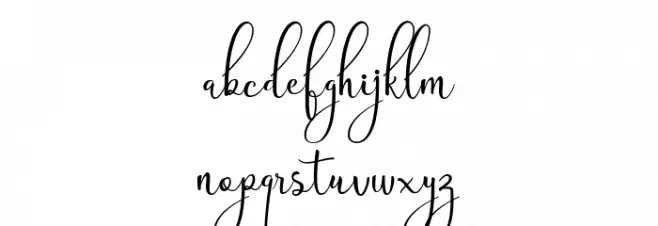 Shinyday free for personal use Caratteri MINUSCOLO