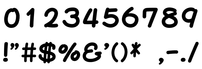Shion Regular Font OTHER CHARS