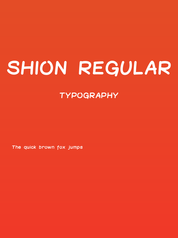 Shion Regular Poster