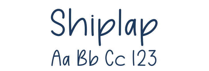 Shiplap Font Preview