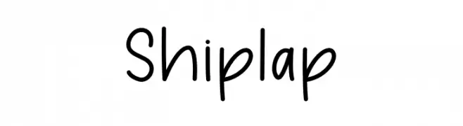Shiplap  免费字体下载