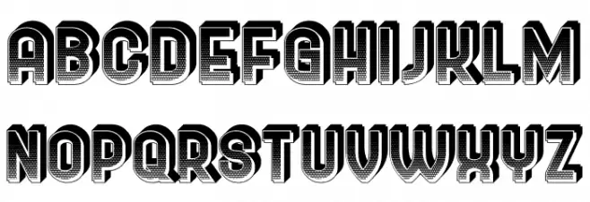 Shipman Gradient Regular Schriftart Groß