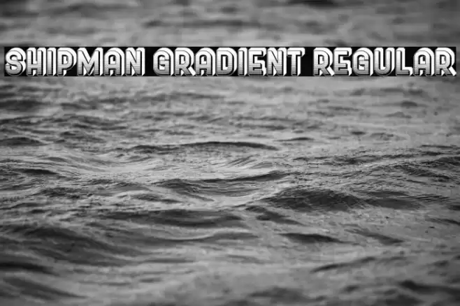 Shipman Gradient Regular Font examples