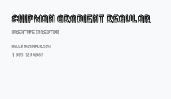 Shipman Gradient Regular Business Card