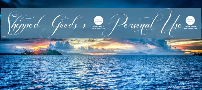 Shipped Goods 1 [Personal Use] Example 3