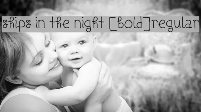 Ships In The Night [Bold]Regular Font examples