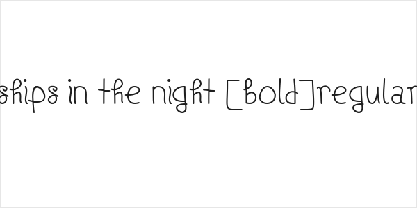 Ships In The Night [Bold]Regular Logo