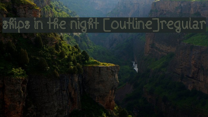 Ships In The Night [Outline]Regular Example 1