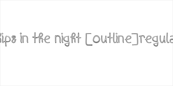 Ships In The Night [Outline]Regular Logo
