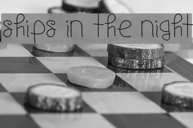 Ships In The Night Font examples