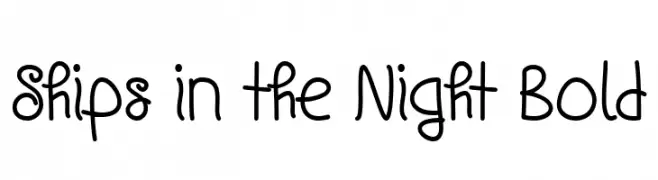Ships in the Night Bold  免费字体下载