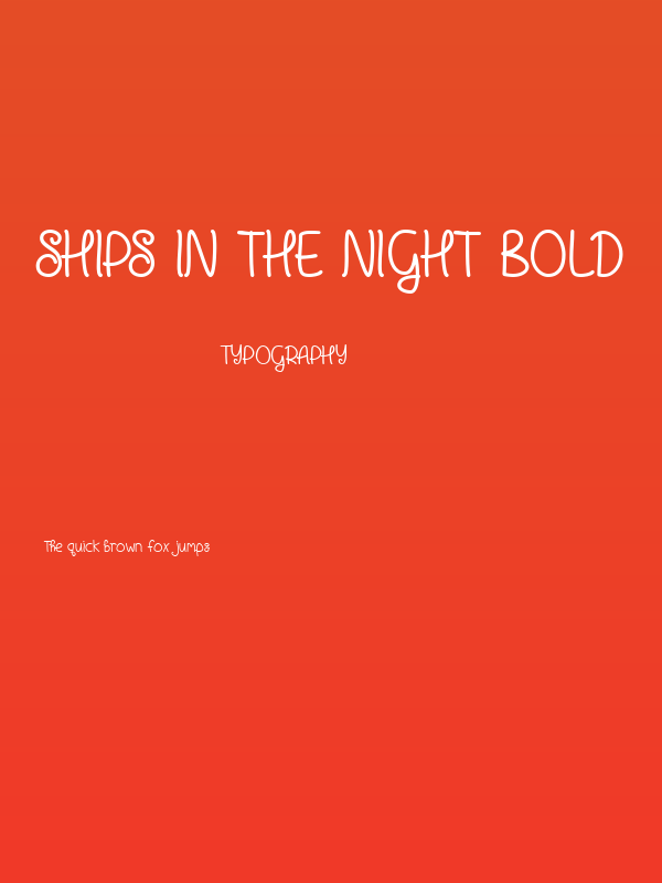 Ships in the Night Bold Poster