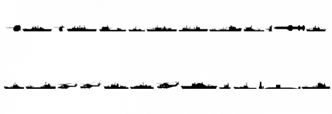 Ships 字体 大写