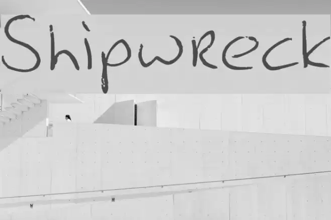 Shipwreck Font examples