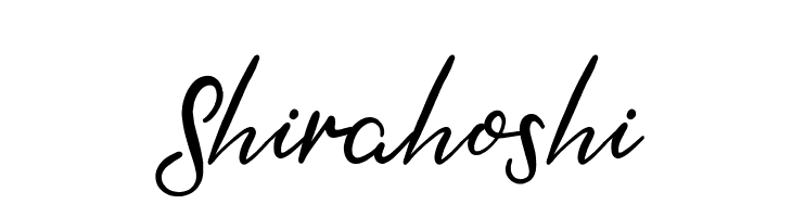 Shirahoshi  Frei Schriftart Herunterladen