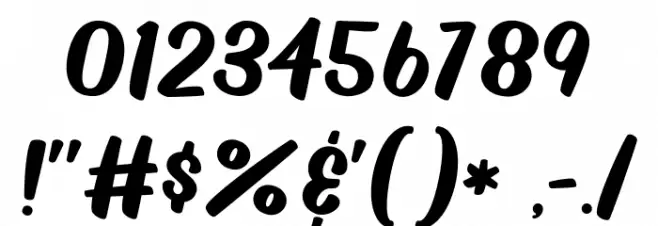 Shirebourn Demo Font OTHER CHARS