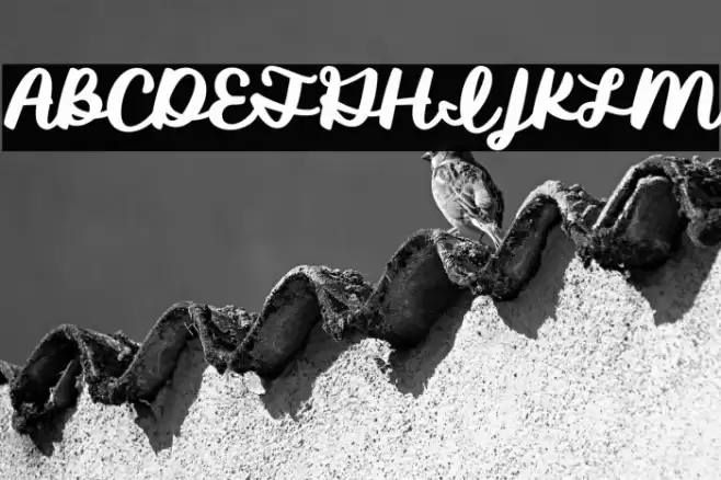 Shirebourn Demo Font examples