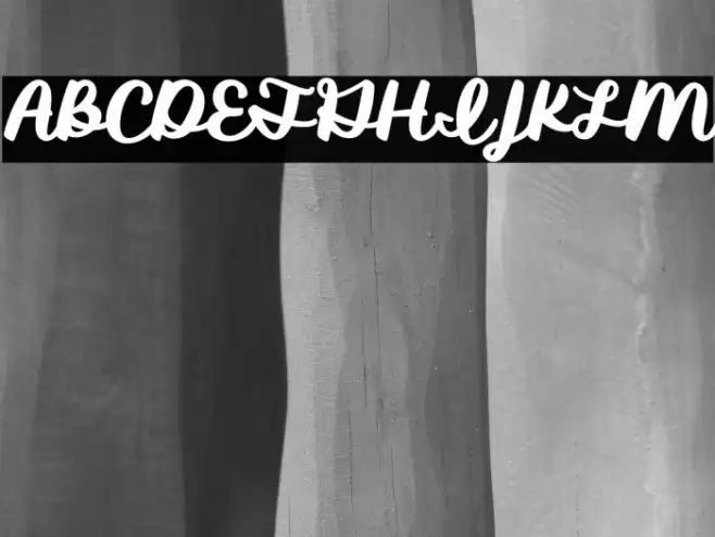 Shirebourn Demo Font examples