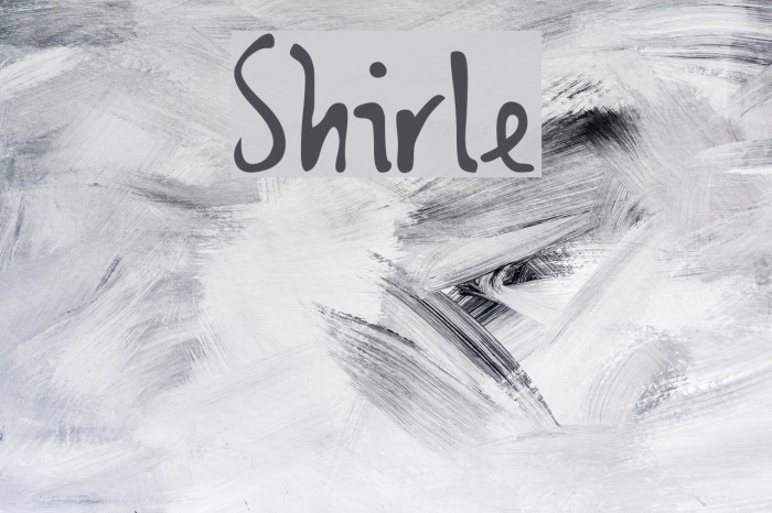 Shirley Font examples