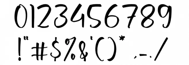 Shirlley Gilberta Font OTHER CHARS