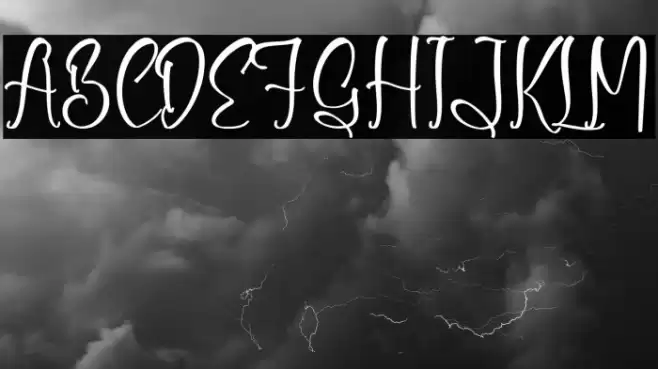 Shirlley Gilberta Font examples