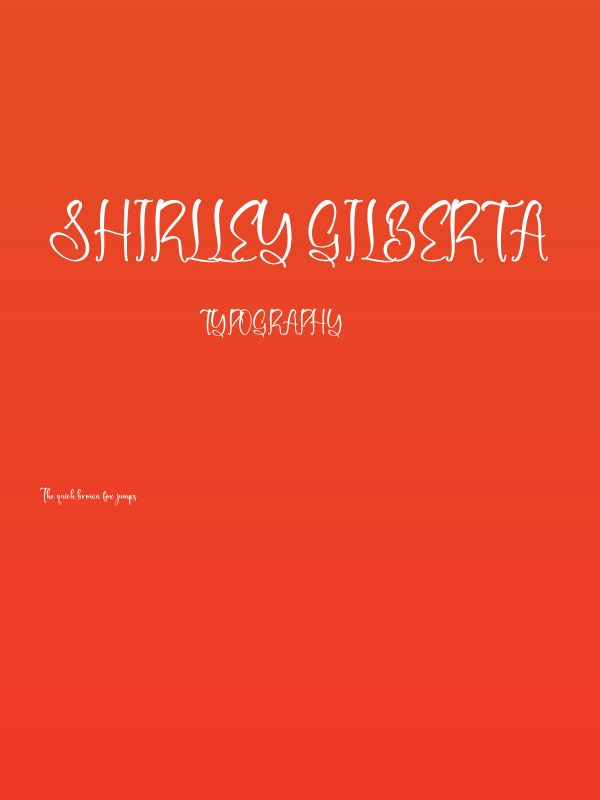 Shirlley Gilberta Poster
