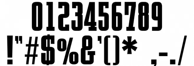 Shishin Bold Font OTHER CHARS