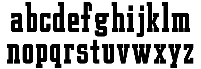 Shishin Bold Caratteri MINUSCOLO
