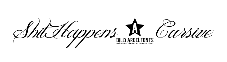 ShitHappens-Cursive Font