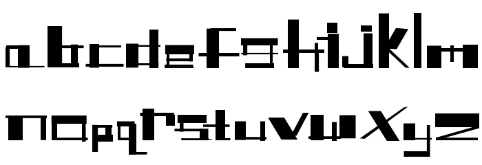 Shitfont Font LOWERCASE