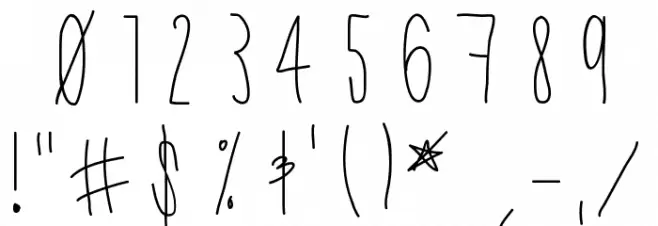 Shithead Font OTHER CHARS