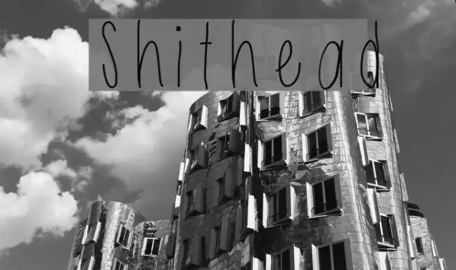 Shithead Font examples