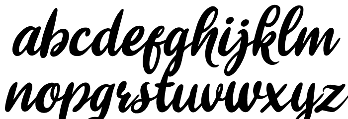 Shitoberry ithalic Font LOWERCASE