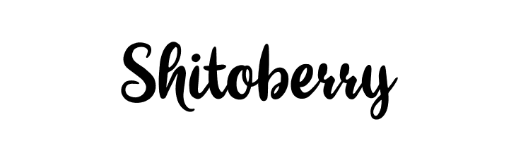 Shitoberry  Frei Schriftart Herunterladen