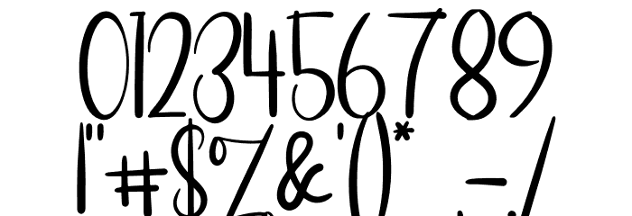 Shitti Beauty Font OTHER CHARS