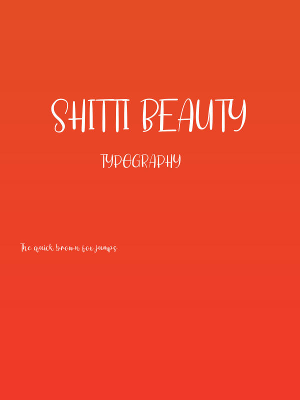 Shitti Beauty Poster