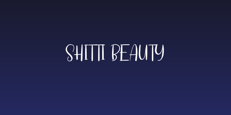 Shitti Beauty Social Header