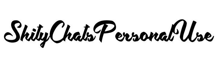 Shity Chats Personal Use   baixar fontes gratis