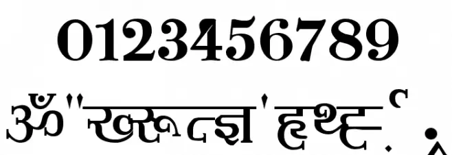 Shivaji02 Font Alte caractere