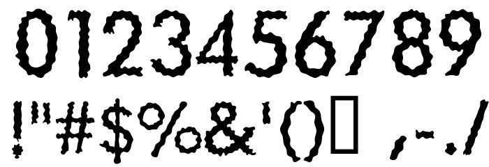 Shiver Font OTHER CHARS